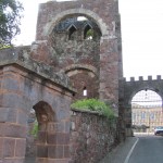 Exeter Castle and city wall