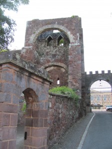 Exeter Castle and city wall