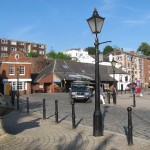 Exeter, the street close to the canal