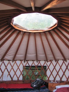 The Domed Window of our Yurt (ceiling)