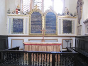 St. Martin's Church: the 10 Commandments