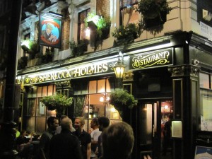Sherlock Holmes Pub: Inside is a recreation of Holmes' office
