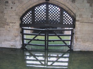 Traitor's Gate at the Tower: used for prisoners, like Ann Boleyn who was executed here